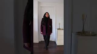 How To Style A Purple Blazer | Winter Outfit Idea