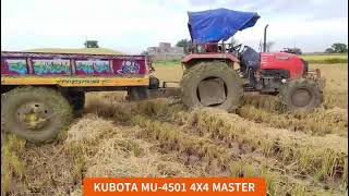 Kubota mu 4501 4wd with heavy load #automobile  for any enquiry please contact:8762361074