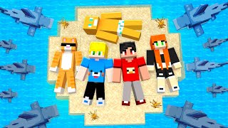 Sobrevivi 100 Dias em uma Ilha com Amigos no Minecraft!