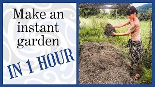 Instant garden from start to finish | Using bokashi solids