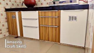 Small Kitchen Design || Profile Handle Design For Kitchen