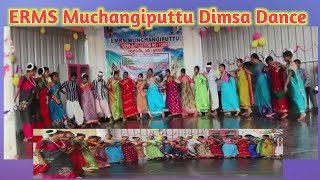 Adhivasi Day Celebration Dimsa Dance performance/EMRS School Muchangiputtu AP IN INDIA.