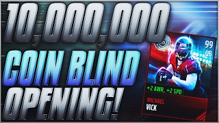 10,000,000 COIN BLIND PACK OPENING!! 200 Big Game Packs! - Madden Mobile 17