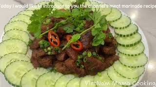 VietNam Mama Cooking - thịt nạc dăm chiên ,món ngon đầu tuần/fried lean meat