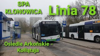 SPA Klonowica, linia 78 - Solaris Urbino 12 IV Electric #1223