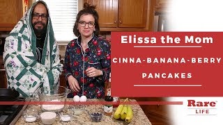 How To Make Banana Blueberry and Cinnamon Pancakes | Elissa the Mom