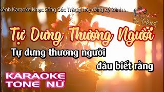 Karaoke Tự Dưng Thương Người (Cát Tuyền) | Tone Nữ | Karaoke Nhạc Sống Sóc Trăng