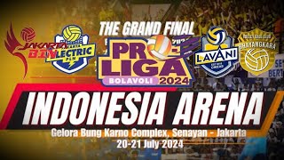 Grand Final Proliga 2024 Putra Putri di Indonesia Arena Senayan Jakarta