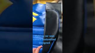 Making Car Leather Seat cover#shortvideo#