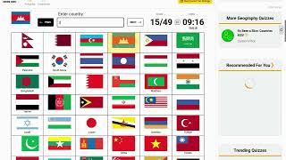 naming the flags of asia