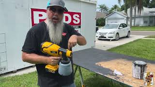 Honestly we were impressed, HVLP Paint Sprayer for Dewalt 20V MAX Battery