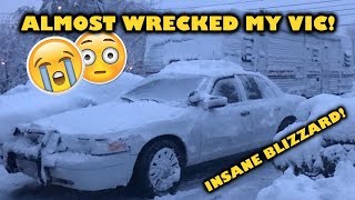 I ALMOST WRECKED MY CROWN VIC IN THE BLIZZARD!!