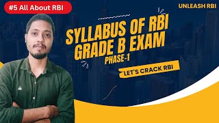 Syllabus of RBI Grade B Exam (Phase 1) | All About RBI [Part-5] - UNleash RBI