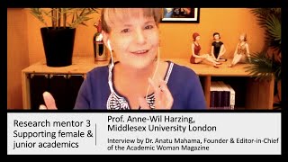 Research mentorship 3 - Supporting female and junior academics