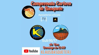 AO VIVO | Jogo de Basquete entre K Esporte x Basquete RJ pela Liga MC sub-16/17 2023/24