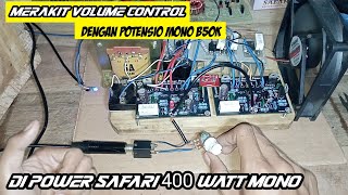 cara pasang potensio volume pada power