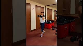 ACTRESS KAJAL AGARWALL LATEST WORKOUT IN THE GYM