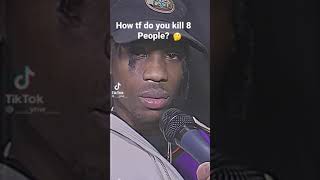 Travis says how he killed 8 people while performing #travisscott  #joke #utopia