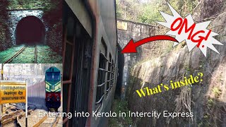 Entering into God's own country (Kerala)/ Inside Tunnel/ Trichy-Trivandrum Intercity Express/ Train