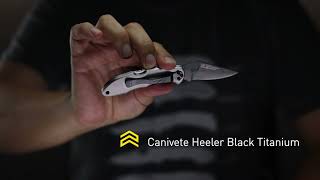 Canivete Cimo Heeler Black Titanium com clip - 9440/3-BTi