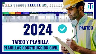 ✅ Como hacer una planilla de Salarios | Sistema de planillas Construcción Civil 2024 *PARTE 3*