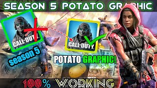 How to download potato graphic in codm 5s | HOW TO UNLOCK MAX GRAPHIC in cod mobile | fix lag config