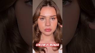 Contour vs Bronzer 😍|#beautyartist #beauty #makeup #youtubeshorts