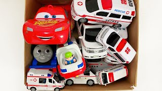 救急車のミニカー走る！緊急走行テスト☆サイレン有りで坂道走行☆ Ambulance minicar running! Emergency Driving Test on the slope