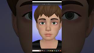 Boy face setup  #3d #3drigging #3dart #rigging #blender3d