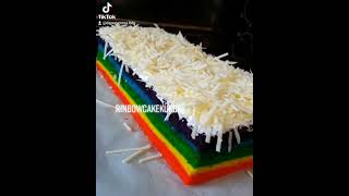 Rainbow Cake Kukus Super Lembutt..