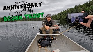 Fishing a Native Brook Trout Mountain Pond for Our 4 Year Anniversary