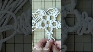 Macrame Snowflake Tutorial❄️#shorts #macrame #tutorial