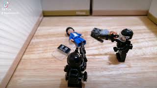 lego zombie survivors police swat stop motion