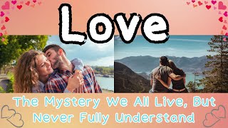 Unveiling Love: The Mystery We All Live But Never Fully Understand