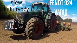 ☆Siew kukurydzy 2021☆U.R.Grala☆ FENDT 924 VARIO & AMAZONE ED 6000 2c SUPER ☆