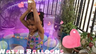 Refresh With Indoor Water Balloon Game | Princess Ilisha Toys