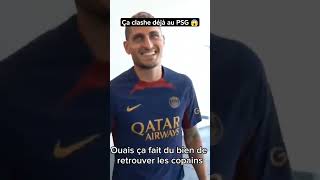 PSG - Ça clashe déjà! 😱 #humour #parodie #football #mbappe #neymar #verratti #marquinhos