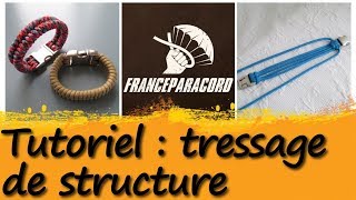 Tutoriel de tressage : Structure de bracelet à 4 brins.