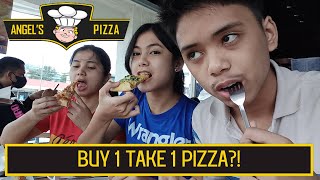 Angel's Pizza: Must Try BUY 1 TAKE 1 PIZZA 🍕 | Food Hug: The Fam Vlog