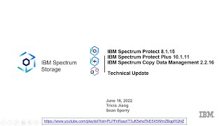 IBM Spectrum Protect 8.1.15 & Plus 10.1.11 & CDM 2.2.16 What’s New – Presentation