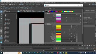 modificar colores de los edges loop y edges en maya autodesk