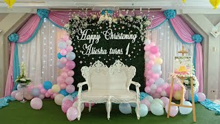 Christening and First Birthday Party Venue Set up  | Venue Styling