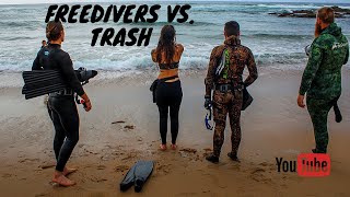 Beach cleanup South Africa (Freediving for trash)