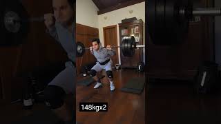 145KG SQUAT TRIPLE