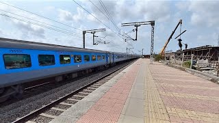 12933 - Karnavati Express (MMCT-ADI) skipping VTN | Eng :  BRC/WAP-5 | Indian Railways .