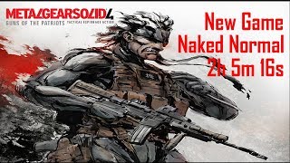 MGS4 | NG | Naked Normal | No Saves Speedrun in 2h 5m 16s