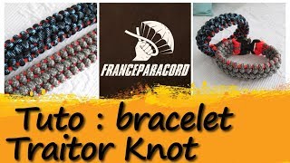 Tutoriel de tressage  : le bracelet Traitor Knot.