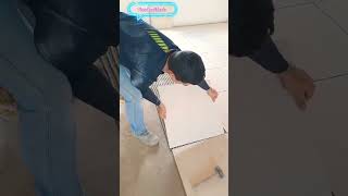 tiles fitting work skills #shorts #construction #youtubeshorts #foryou #vishalsarikhada