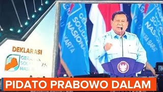 Prabowo; Tidak akan pernah jadi kacung kalian....