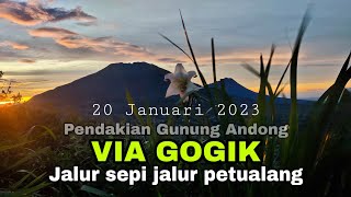 Pendakian Gunung Andong Via GOGIK : Jalur Sepi Jalur Petualang @lonewolfindonesia